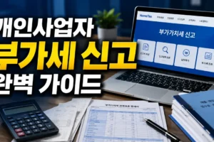 개인사업자 부가세 신고 방법: 2026년 일정부터 홈택스 절차·매입세액 공제까지