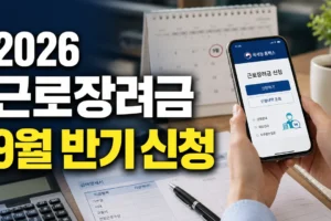 2026 근로장려금 9월 반기 신청 대상과 기간: 정기 신청과 차이 총정리