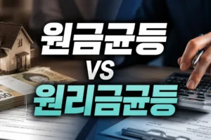 원금균등 vs 원리금균등: 월 납입액과 총이자, 3억·30년으로 비교