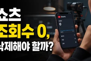 유튜브 쇼츠 조회수 0일 때 삭제하고 다시 올려야 할까? 판단 기준과 해결 순서