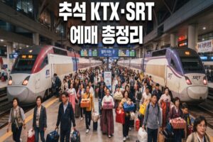 2026 추석 KTX·SRT 예매 일정 총정리: 예약 방법과 준비사항