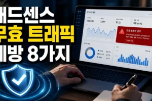 애드센스 무효 트래픽 예방 체크리스트｜승인 직후 가장 조심할 8가지