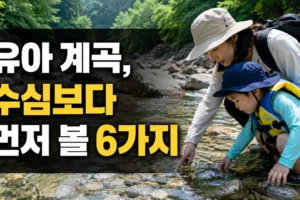 유아 계곡 물놀이 장소 고르는 법: 수심보다 먼저 확인할 6가지