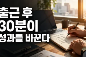 일 잘하는 사람은 출근 후 무엇부터 할까? 성과를 만드는 아침 업무 루틴 7단계
