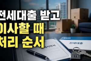 전세대출 받은 상태에서 이사할 때 기존 대출 처리 순서: 목적물 변경부터 상환·재실행까지