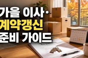 가을 이사·계약갱신 준비 가이드: 일정표부터 보증금 보호까지