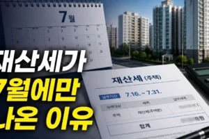 주택 재산세가 7월에 한 번만 나온 이유: 20만 원 기준과 고지서 읽는 법
