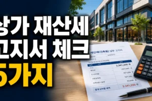 상가 소유자가 7월 재산세 고지서에서 꼭 확인할 5가지