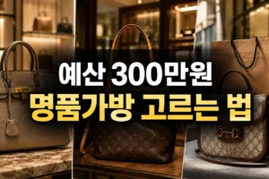 예산 300만원으로 명품가방 고르는 법: 새상품·중고·아울렛 실전 비교