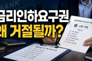 금리인하요구권 거절 사유 6가지와 재신청 전 필수 체크리스트