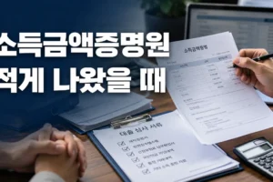 소득금액증명원이 적게 나왔을 때 대출 심사 자료: 직장인·프리랜서·사업자 체크리스트