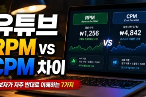 유튜브 RPM과 CPM 차이: 초보자가 자주 반대로 이해하는 7가지