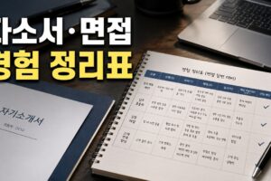자소서와 면접 답변이 꼬이지 않는 경험 정리표 작성법