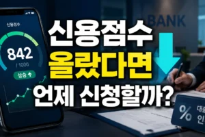 신용점수 상승 후 금리인하요구권은 언제 신청하는 게 좋을까? 신청 타이밍과 준비 기준
