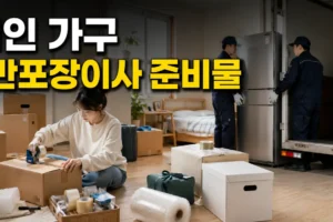 1인 가구 반포장이사 준비물 총정리｜업체가 해주는 일과 내가 할 일