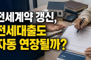 전세계약 갱신하면 전세대출도 자동 연장될까? 필요서류와 신청 절차