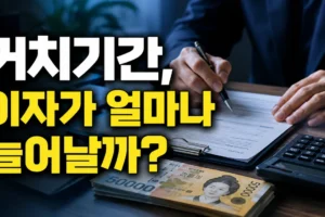 거치기간을 두면 이자가 얼마나 늘어날까? 계산 전에 확인할 8가지 조건