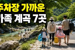 주차장에서 가까운 계곡 물놀이 장소 7곳｜짐 많은 가족 기준 비교