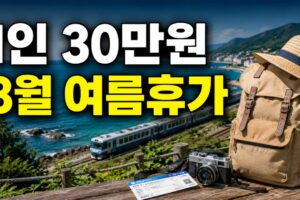 1인 30만원 8월 여름휴가 예산표: 교통·숙박·식비로 짜는 2박 3일 국내여행