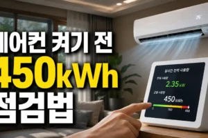 에어컨 켜기 전 월 사용량 450kWh 점검법: 누진구간 경계선 관리 가이드