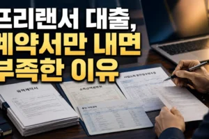 프리랜서 대출 소득증빙 서류: 계약서만으로 부족한 이유와 준비 순서
