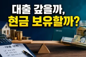 여유자금으로 대출 원금을 갚을까, 현금을 보유할까? 금리·비상자금 판단 기준