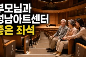 부모님과 성남아트센터 갈 때 좋은 좌석은? 계단·통로 기준으로 고르는 법