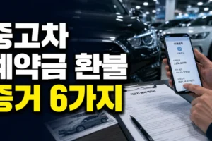 중고차 계약금 환불 거부 시 꼭 준비할 증거 6가지와 대응 순서