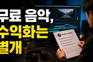유튜브 무료 음악, 모두 수익화 가능한가? 라이선스·Content ID 확인법