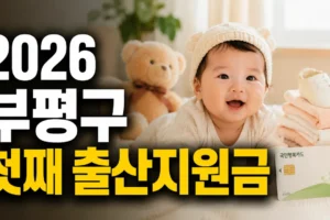 2026 부평구 첫째 출산지원금 총정리: 첫만남이용권 200만원과 신청법