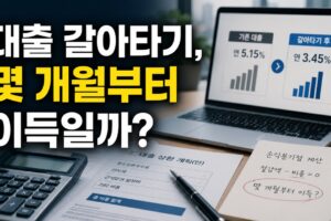 대출 갈아타기 손익분기점 계산법: 금리 차이보다 먼저 볼 비용 7가지
