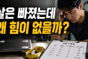 다이어트 근손실 증상: 살은 빠졌는데 힘이 없을 때 체중·허리둘레·운동 수행력 확인법