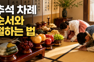 추석 차례 지내는 순서와 절하는 방법: 초보자도 따라 하는 쉬운 안내