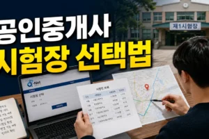 공인중개사 시험장 선택 방법: 접수 전 확인할 7가지 기준과 변경 주의사항