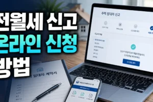 전월세 신고 온라인 신청 방법: 계약서 파일 준비부터 신고필증 확인까지