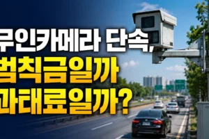 무인카메라 단속은 범칙금일까 과태료일까? 고지서 확인 방법 총정리