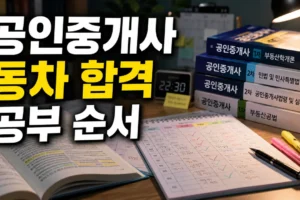 공인중개사 동차 합격 공부 순서: 과목별 우선순위와 단계별 학습 계획
