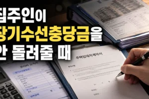 집주인이 장기수선충당금을 돌려주지 않을 때 계약서에서 확인할 8가지 항목