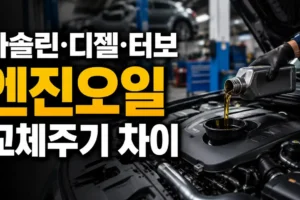 가솔린·디젤·터보 차량 엔진오일 교체주기 차이: 운행조건까지 한눈에 정리