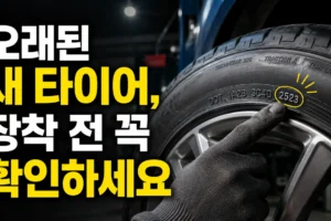 새 타이어의 제조일자가 오래됐다면? 장착 전 꼭 확인할 6가지