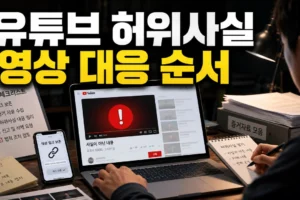 유튜브 허위사실 영상 대응 순서: 링크 보존부터 신고·삭제 요청까지