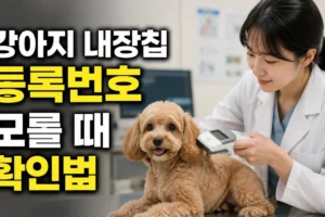 강아지 내장칩은 있는데 등록번호를 모를 때 확인하는 곳: 온라인 조회부터 병원 스캔까지