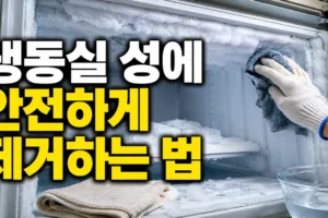냉장고 냉동실 성에 제거: 원인부터 안전한 제거 순서까지
