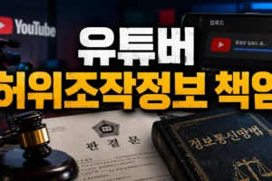 유튜버 허위조작정보 책임: 2026년 개정 정보통신망법 적용 요건 총정리