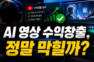 AI 영상은 모두 수익창출이 막힐까? 유튜브 공식 정책으로 확인