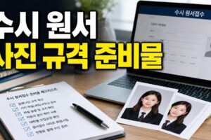수시 원서접수 사진 규격·준비물 체크리스트: 3×4부터 파일 용량까지  핵심 키워드