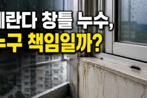 베란다 창틀 누수 책임 기준: 외벽·샷시·실리콘 원인별 확인법