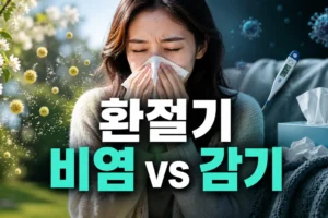 환절기 비염과 감기 차이: 증상 구분법과 병원에 가야 하는 신호