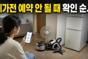 폐가전 무상수거 예약이 안 될 때 해결 순서: 지역·품목·날짜 점검 가이드