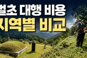 벌초 대행 비용 지역별 비교: 2026년 견적 기준과 추가요금 체크